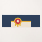 Vlag van Tulsa, Oklahoma Yogamat (Voorkant (horizontaal))