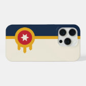 Vlag van Tulsa stad, Oklahoma State iPhone Hoesje (Achterkant horizontaal)