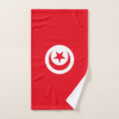Vlag van Tunesië Bad Handdoek (Handdoek)
