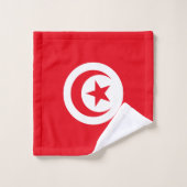 Vlag van Tunesië Bad Handdoek (Wasdoekje)