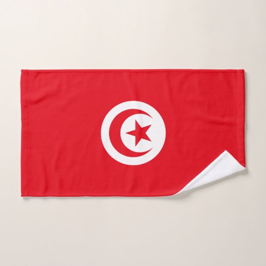 Vlag van Tunesië Bad Handdoek (Handdoek)