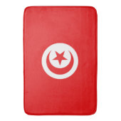 Vlag van Tunesië Badmat (Voorkant Verticaal)