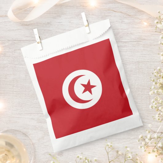 Vlag van Tunesië Bedankzakje (Geknipt)