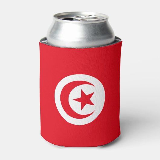 Vlag van Tunesië Blikjeskoeler (Blikje Voorkant)