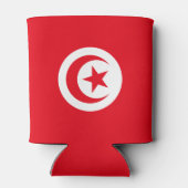 Vlag van Tunesië Blikjeskoeler (Achterkant)