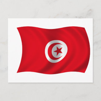 vlag van Tunesië Briefkaart
