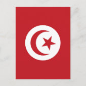 Vlag van Tunesië Briefkaart (Voorkant)