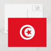 Vlag van Tunesië Briefkaart (Voorkant / Achterkant)