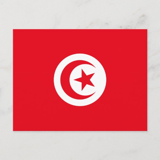 Vlag van Tunesië Briefkaart (Voorkant)