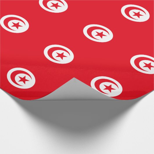 Vlag van Tunesië Cadeaupapier (Hoek)