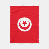 Vlag van Tunesië Fleece Deken (Voorkant)