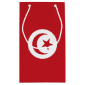 Vlag van Tunesië Klein Cadeauzakje (Achterkant)