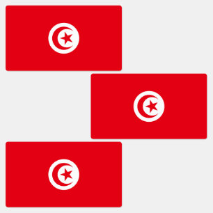 Vlag van Tunesië Labels