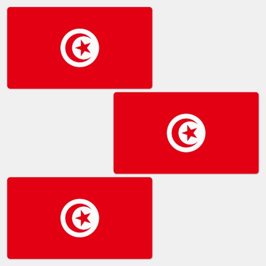 Vlag van Tunesië Labels (Groep)