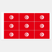 Vlag van Tunesië Labels (Vel)