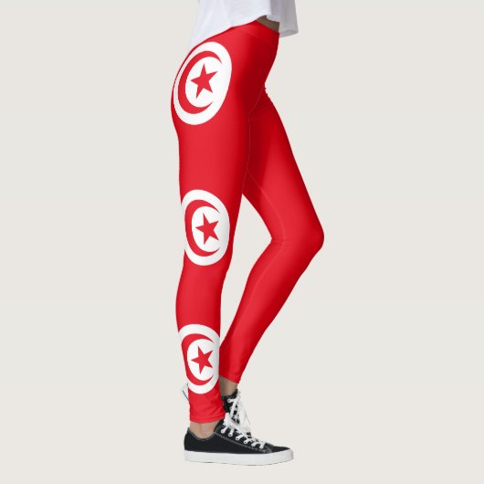 Vlag van Tunesië Leggings (Rechts)