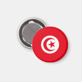 Vlag van Tunesië Magneet (Voorkant / Achterkant)
