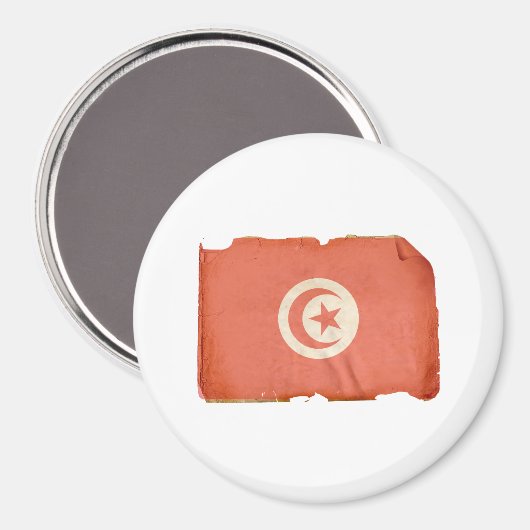 vlag van Tunesië Magneet (Voorkant / Achterkant)