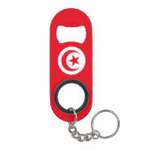 Vlag van Tunesië Mini Flessenopener (Achterkant)