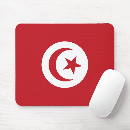 Vlag van Tunesië Muismat (Met muis)