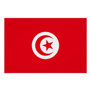 Vlag van Tunesië Perfect Poster