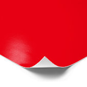 Vlag van Tunesië Perfect Poster (Hoek)