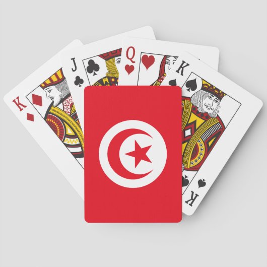 Vlag van Tunesië Pokerkaarten (Achterkant)