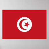 Vlag van Tunesië Poster (Voorkant)