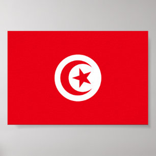 Vlag van Tunesië Poster