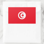 Vlag van Tunesië Rechthoekige Sticker (Tas)