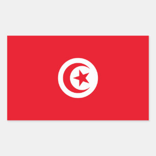 Vlag van Tunesië Rechthoekige Sticker