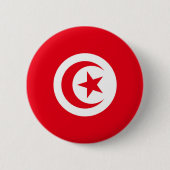 Vlag van Tunesië Ronde Button 5,7 Cm (Voorkant)