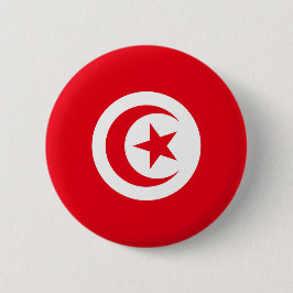 Vlag van Tunesië Ronde Button 5,7 Cm