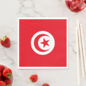 Vlag van Tunesië Servet (Insitu)
