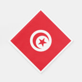 Vlag van Tunesië Servet (Hoek)