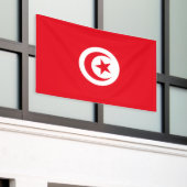 Vlag van Tunesië Spandoek (Buitenkant Gebouw)