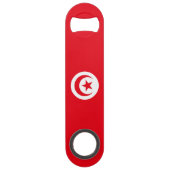 Vlag van Tunesië Speed Flessenopener (Achterkant)