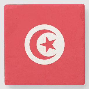 Vlag van Tunesië Stenen Onderzetter