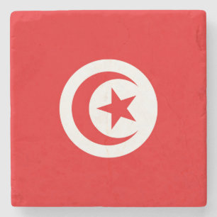 Vlag van Tunesië Stenen Onderzetter