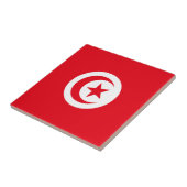 Vlag van Tunesië Tegeltje (Zijkant)