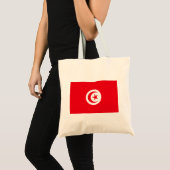 Vlag van Tunesië Tote Bag (Voorkant (product))