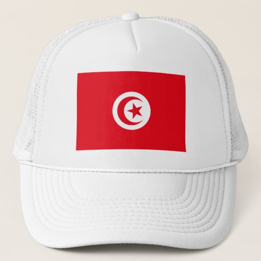 Vlag van Tunesië Trucker Pet (Voorkant)