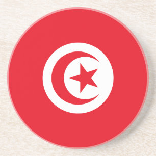 Vlag van Tunesië Zandsteen Onderzetter