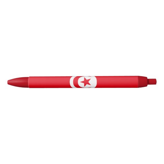 Vlag van Tunesië Zwarte Inkt Pen (Voorkant)