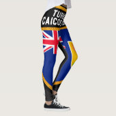 Vlag van Turken en Caicoseilanden Leggings (Rechts)