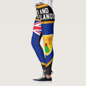 Vlag van Turken en Caicoseilanden Leggings (Links)