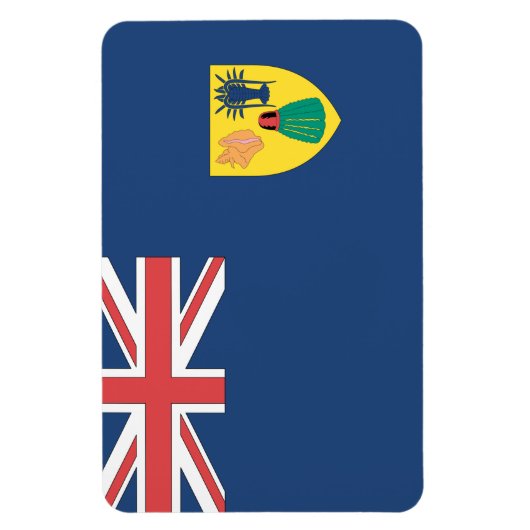 Vlag van Turken en Caicoseilanden Magneet (Verticaal)