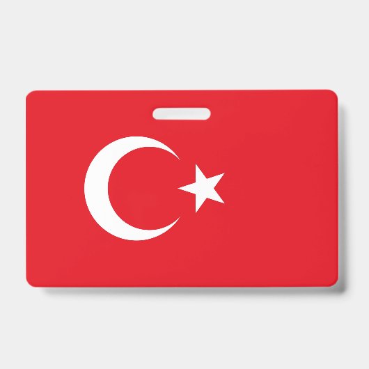 Vlag van Turkije Badge (Voorzijde)