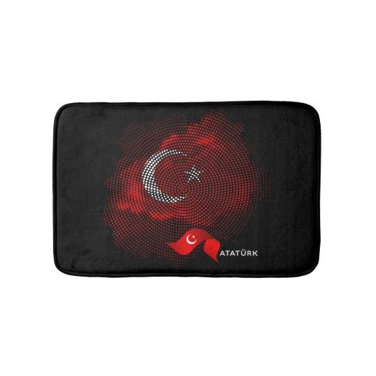 Vlag van Turkije Badmat (Voorkant)