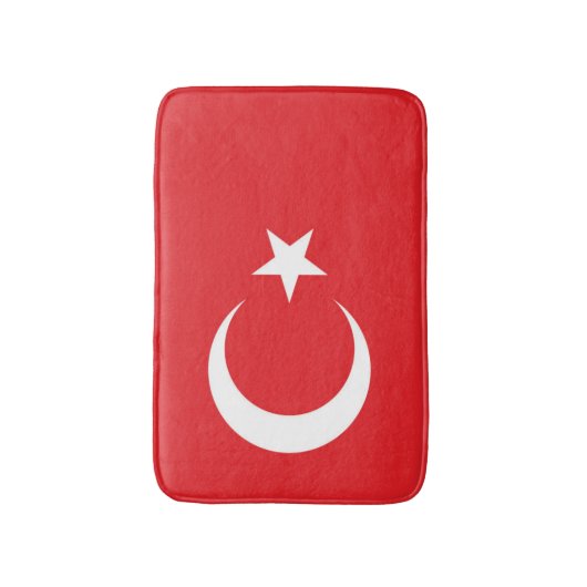Vlag van Turkije Badmat (Voorkant Verticaal)